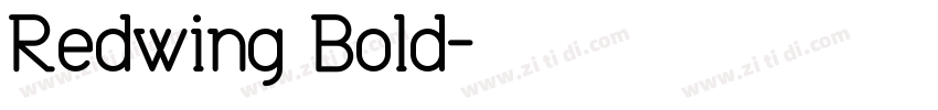 Redwing Bold字体转换